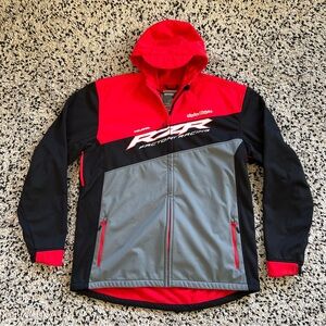 Troy Lee Designs Men’s Adult Tech Pit Jacket Polaris RZR Hooded Black Red XXL